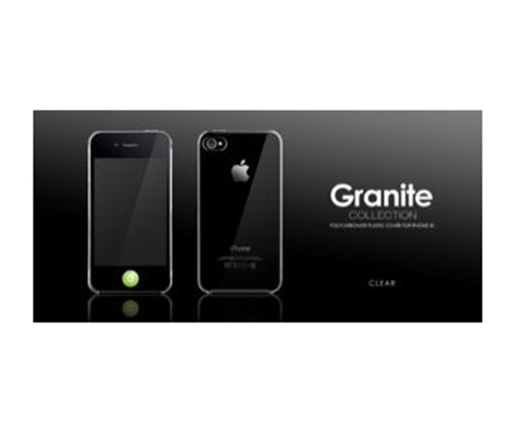 Produktbild more. Granite Collection Hardcase für iPhone 4/4S Clear (Apple iPhone 4s, Apple iPhone 4)