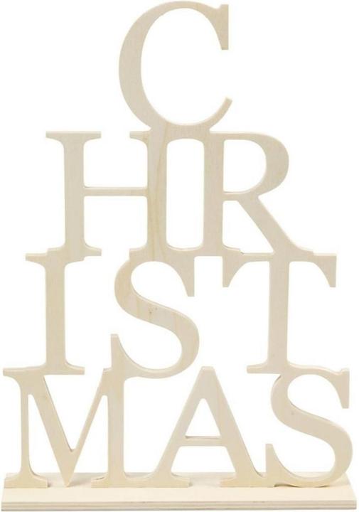 Actual product image Creativ Company Wooden Christmas Decoration Stand, 29 x 21 cm