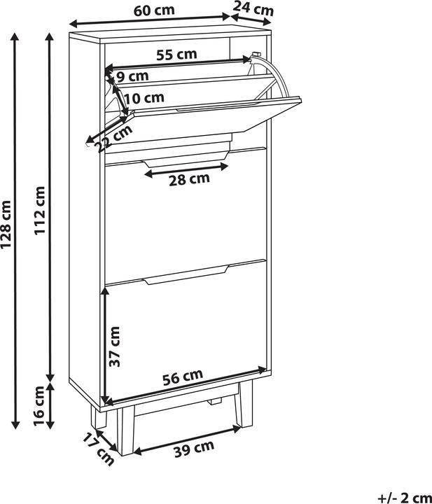 Produktbild Beliani Neika (60 x 24 x 128 cm)
