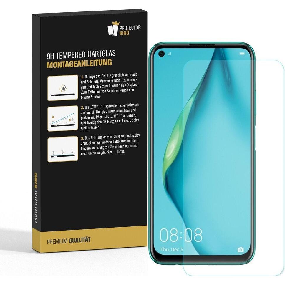 Thumbnail - Protectorking 3x echtes Tempered 9H Panzerhartglas 3D KLAR (3 Stück, Huawei P40 Lite), Smartphone Schutzfolie