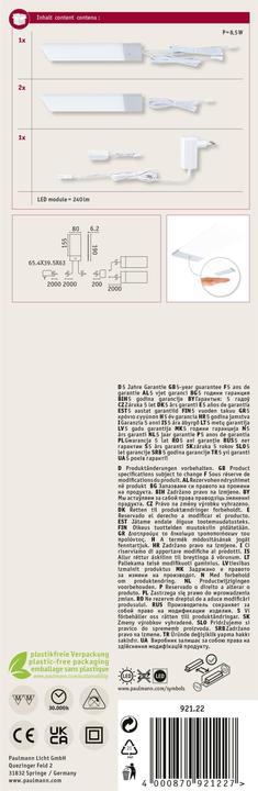 Immagine prodotto Paulmann Luce sottopensile Bredo (240 lm)