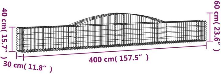 Produktbild vidaXL Gabionenkorb