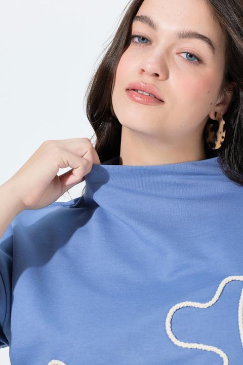 Produktbild Ulla Popken Sweatshirt, Kordel, Stehkragen, 3/4-Arm (58, 60)