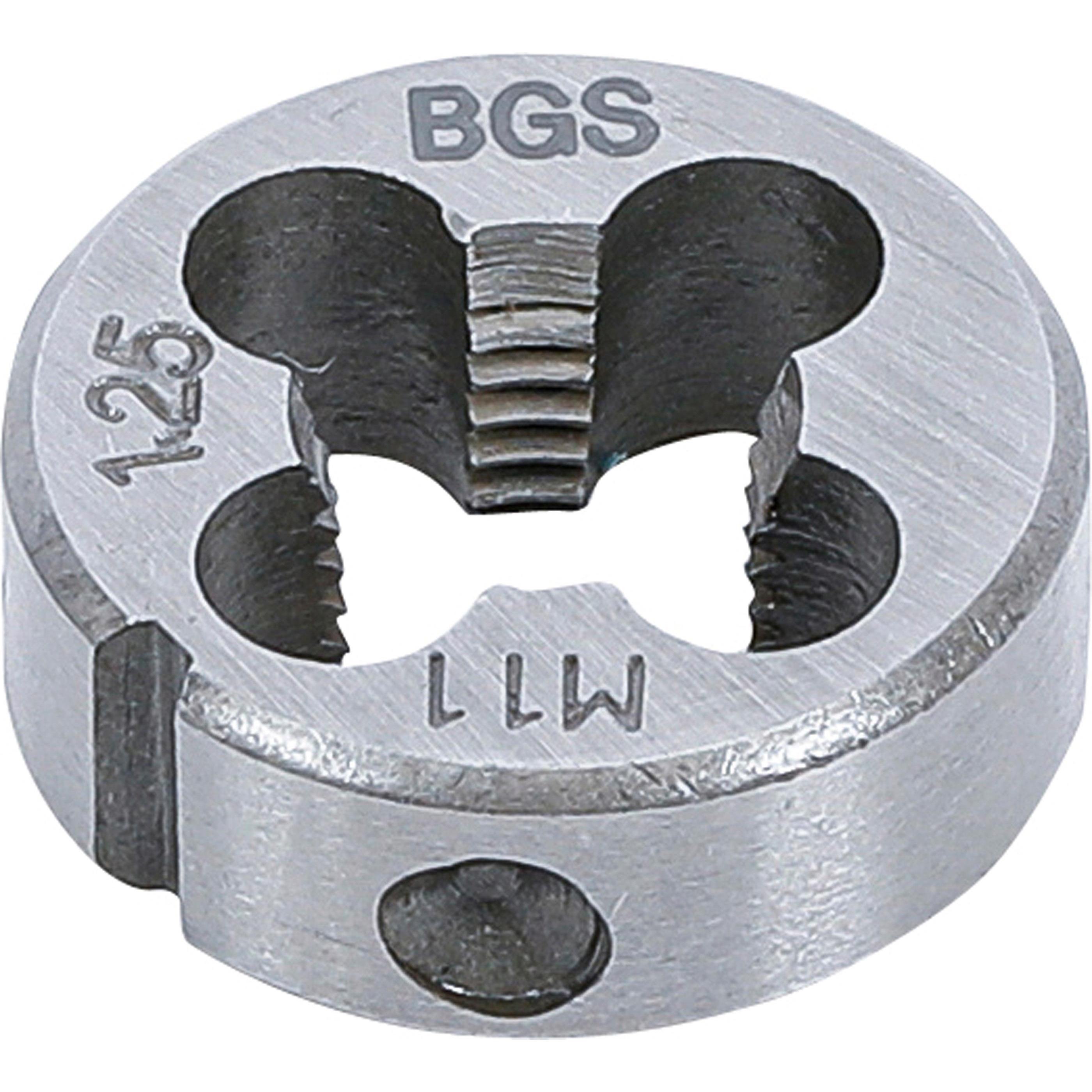 BGS, Gewindeschneider + Gewindebohrer, Gewindeschneideisen M11 x 1,25 x 25 mm