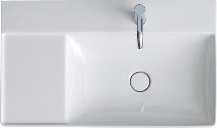 Actual product image Duravit Washbasin DURASQUARE o ÜL m HLB Be li 800x470mm o HL white (470 mm, 800 mm)