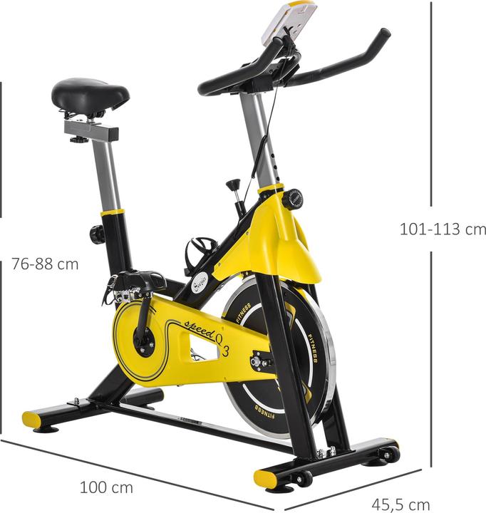 Actual product image Homcom Height adjustable bike trainer