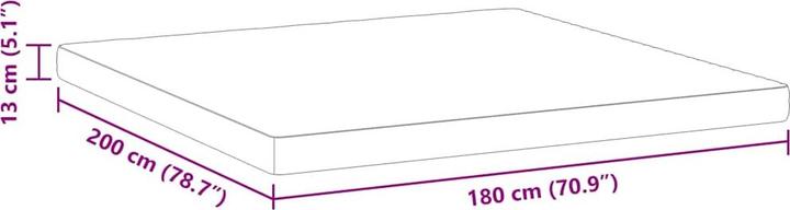 Produktbild vidaXL Matratze (Schaumstoffkern, 180 x 200 cm)