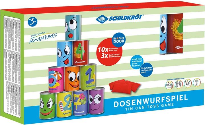 Schildkröt Dosenwurfspiel