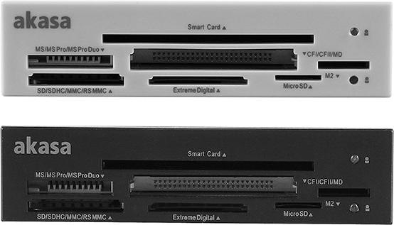 Actual product image Akasa AK-ICR-09 ID and Smart Card Reader 3.5 Inch (Internal USB 2.0 Motherboard)
