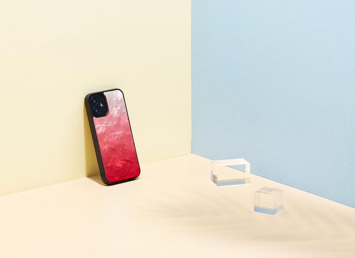 Actual product image Ikins Case for Apple iPhone 12 Mini Pink Lake Black (Apple iPhone 12 mini)