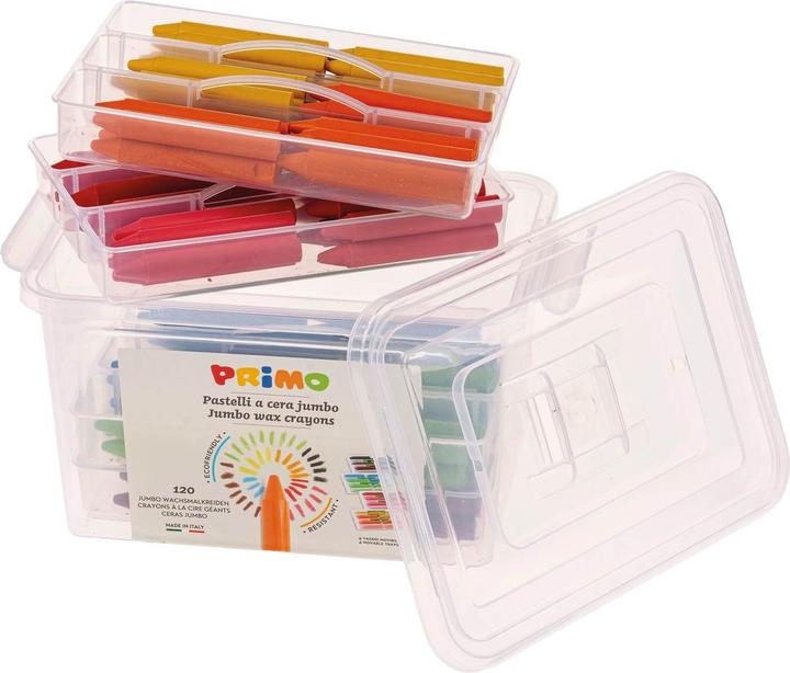 Image du produit Primo Crayons de cire Boîte école Jumbo 120 pièces (120x)