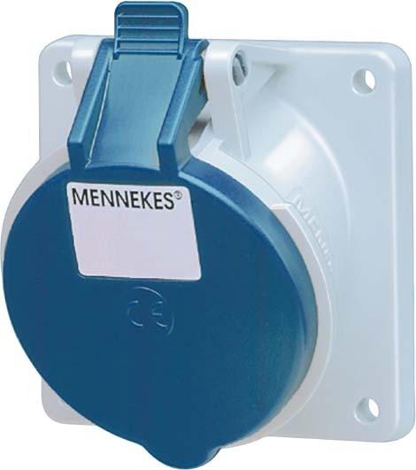 Actual product image Mennekes MEN 3126 32A3P 6H230V AD slanted TwinCONTACT IP44