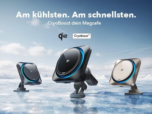 Produktbild ESR HaloLock CryoBoost MagSafe Car Mount Wireless Charger