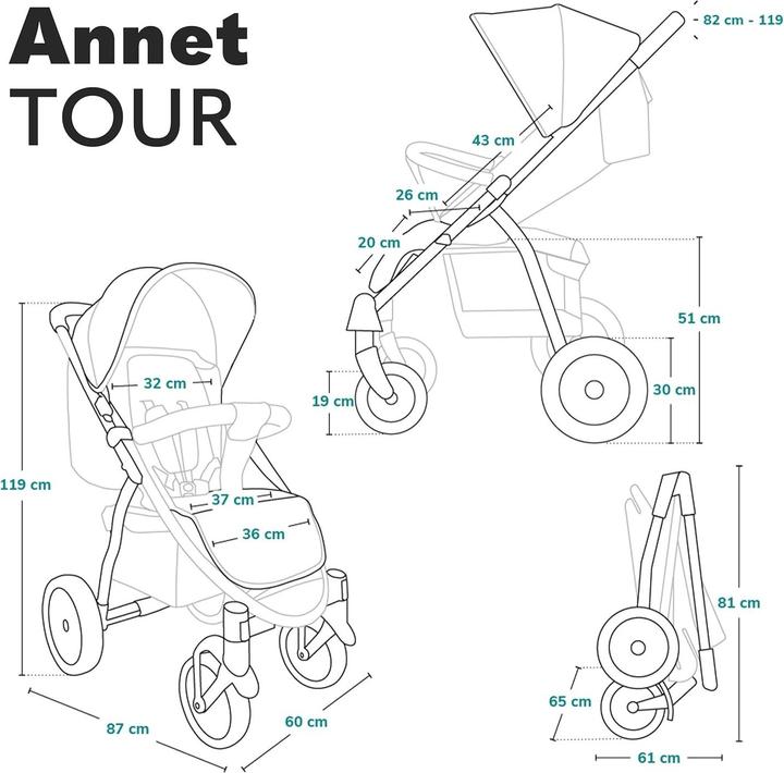 Produktbild Lionelo Annet Tour
