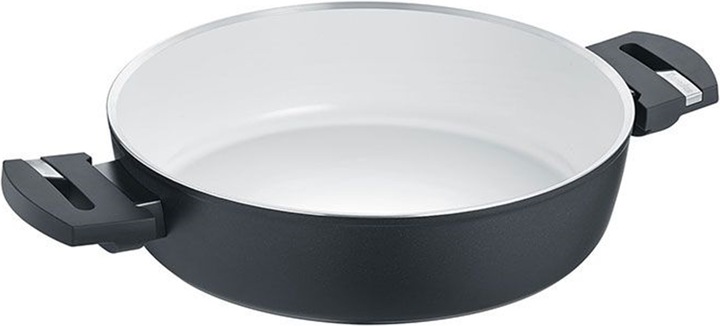 Produktbild Berndes 0019886106 ALLROUNDER - BALANCE® INDUCTION ENDURO Servierpfanne mit Glasdeckel 28 (23.50 cm, Kochtopf, Aluminium)