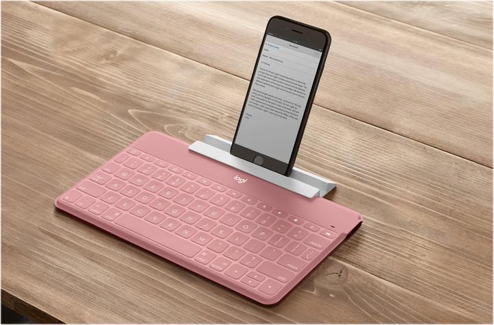 Produktbild Logitech Keys-To-Go - BLUSH PINK - UK - INTNL (NL, iPad, Apple TV, iPhone)