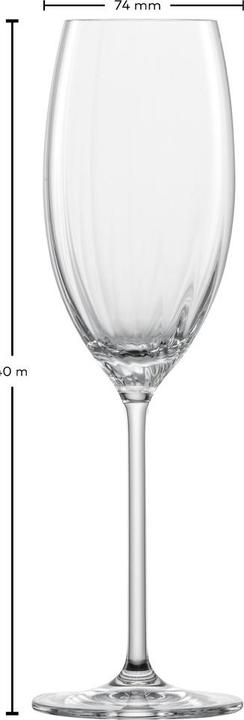 Immagine prodotto Zwiesel Calice da Champagne Prizma 288ml H24cm Ø7,4cm (28.80 cl, 1 Vetro, Bicchieri da champagne)