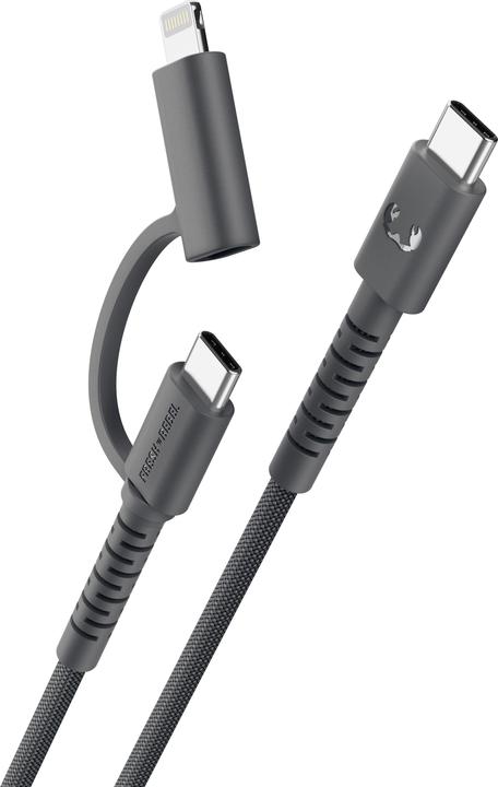 Actual product image Fresh'N Rebel Fresh 'n Rebel USB-C Combo Cable Grey (2 m, 60 W)
