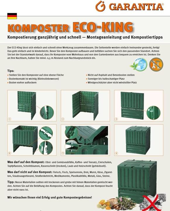 Actual product image Garantia Closed quick composter (400 l)