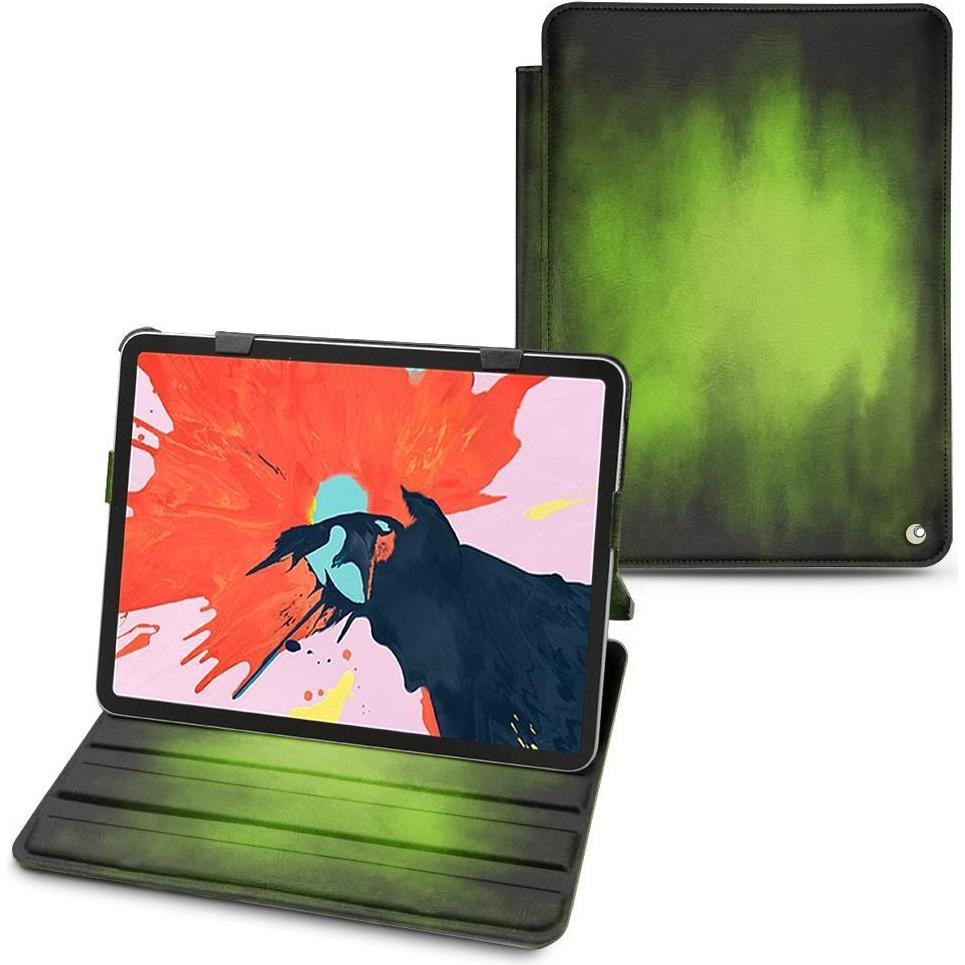 Noreve Lederschutzhülle horizontal (iPad Air 2020 (4. Gen), iPad Air 2022 (5. Gen)), Tablet Hülle, Grün