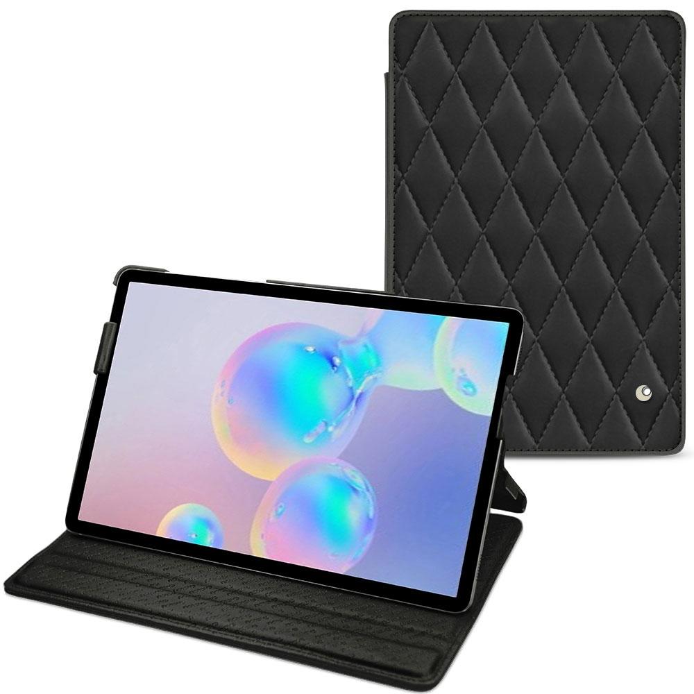 Noreve Lederschutzhülle horizontal (Galaxy Tab S6), Tablet Hülle, Schwarz
