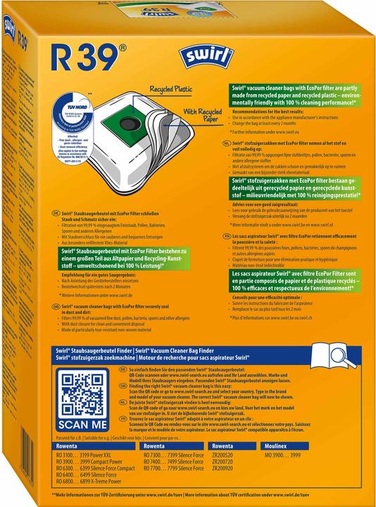 Actual product image Swirl R 39 MicroPor Plus Airspace (1 x)