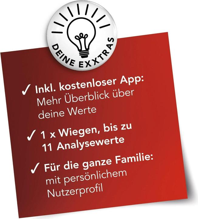 Image du produit Maxxmee Balance d'analyse corporelle (180 kg)