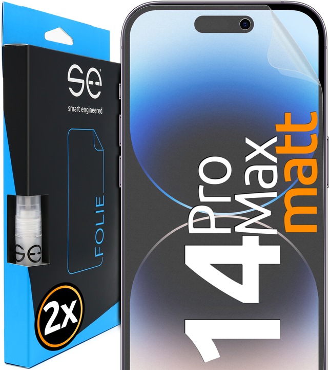 Immagine prodotto Smart Engineered Protezione dello schermo 3D (2 Pezzo/i, Apple iPhone 14 Pro Max)
