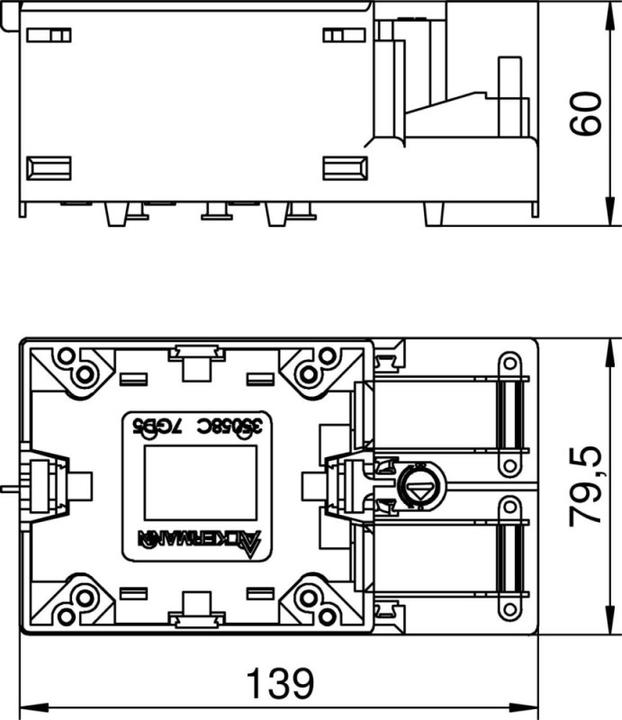 Actual product image OBO Bettermann OBO 7GD5 35058C Duct box