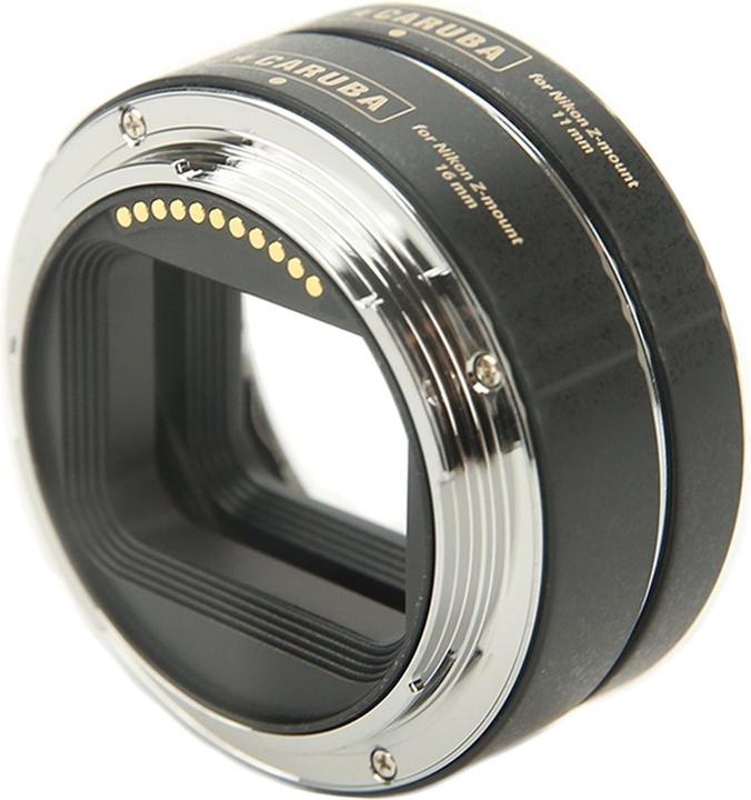 Caruba Extension Tube Set Nikon Chrom (Typ II) Z Mount (fÃ¼r Nikon Z mount Kameras) (Makro-Zwischenring, Nikon Z)