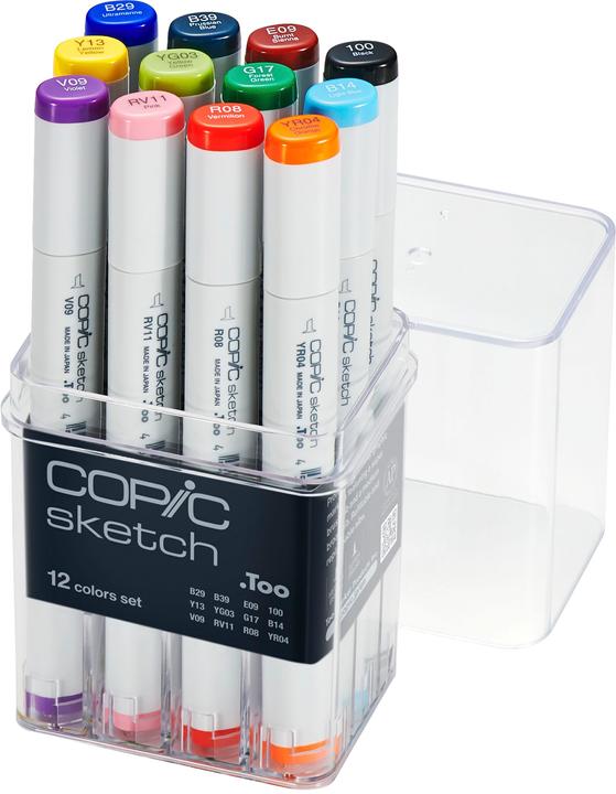 Image du produit Copic Marqueurs sketch (Gris clair, 5 mm, 12 x)