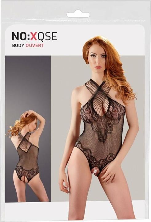 Actual product image Mandy Mystery Fishnet & Lace Body (S, M, L)