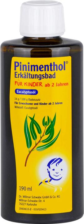 Actual product image Pinimenthol Eucalyptus oil cold bath for children from 2, 190 ml bath additive (190 ml)