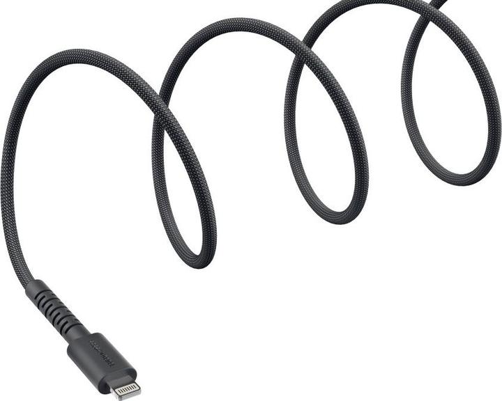 Actual product image Fresh'N Rebel Fresh 'n Rebel USB-A zu Lightning silicone geflochtenes Kabel "FlexWave" 2m, Storm Grey (2 m, 30 W)