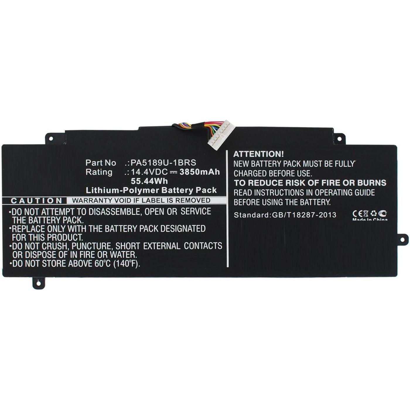CoreParts Laptop Battery for Toshiba (1 Zellen, 3850 mAh), Notebook Akku, Schwarz