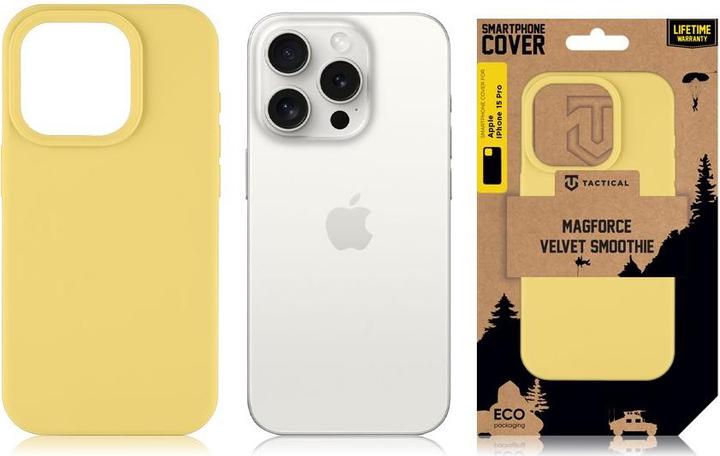 Produktbild Tactical MagForce Velvet Smoothie Cover for Apple iPhone 15 Pro Banana (Apple iPhone 15 Pro)