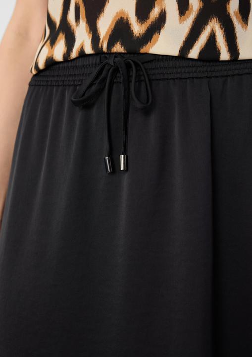 Produktbild Comma Rock Midi-Rock aus Satin mit Elastikbund (48)