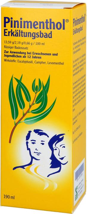 Actual product image Pinimenthol Cold Bath with Eucalyptus Oil from 12 years, 190 ml solution (190 ml)