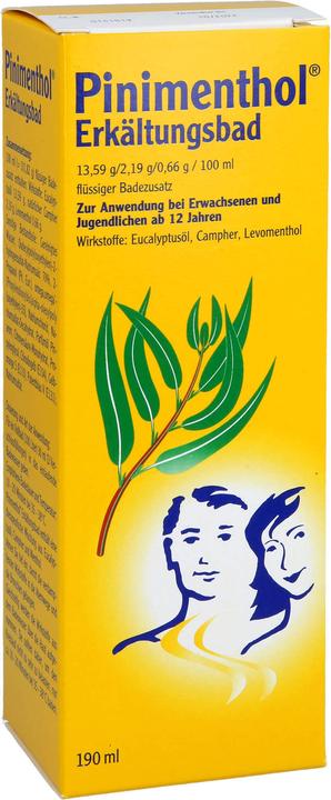Actual product image Pinimenthol Cold Bath with Eucalyptus Oil from 12 years, 190 ml solution (190 ml)