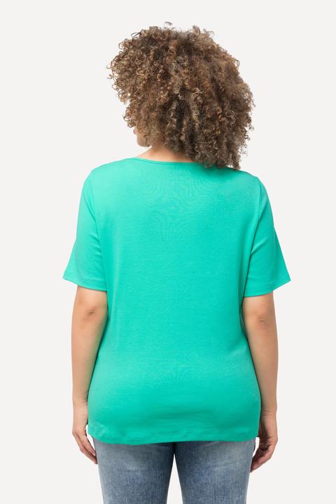 Produktbild Ulla Popken Shirt, doppellagige Vorderseite, Slim, Rundhals, Halbarm (56)