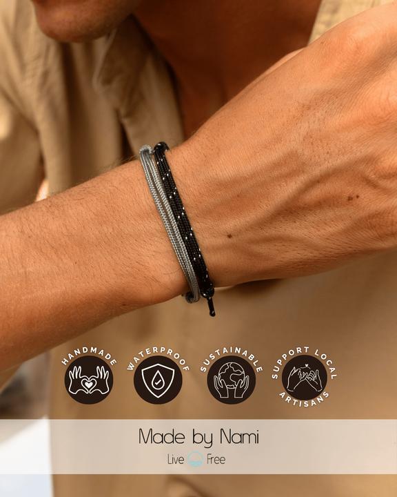 Immagine prodotto Made by Nami Surfer Armband Set (Corda da vela, Cotone)