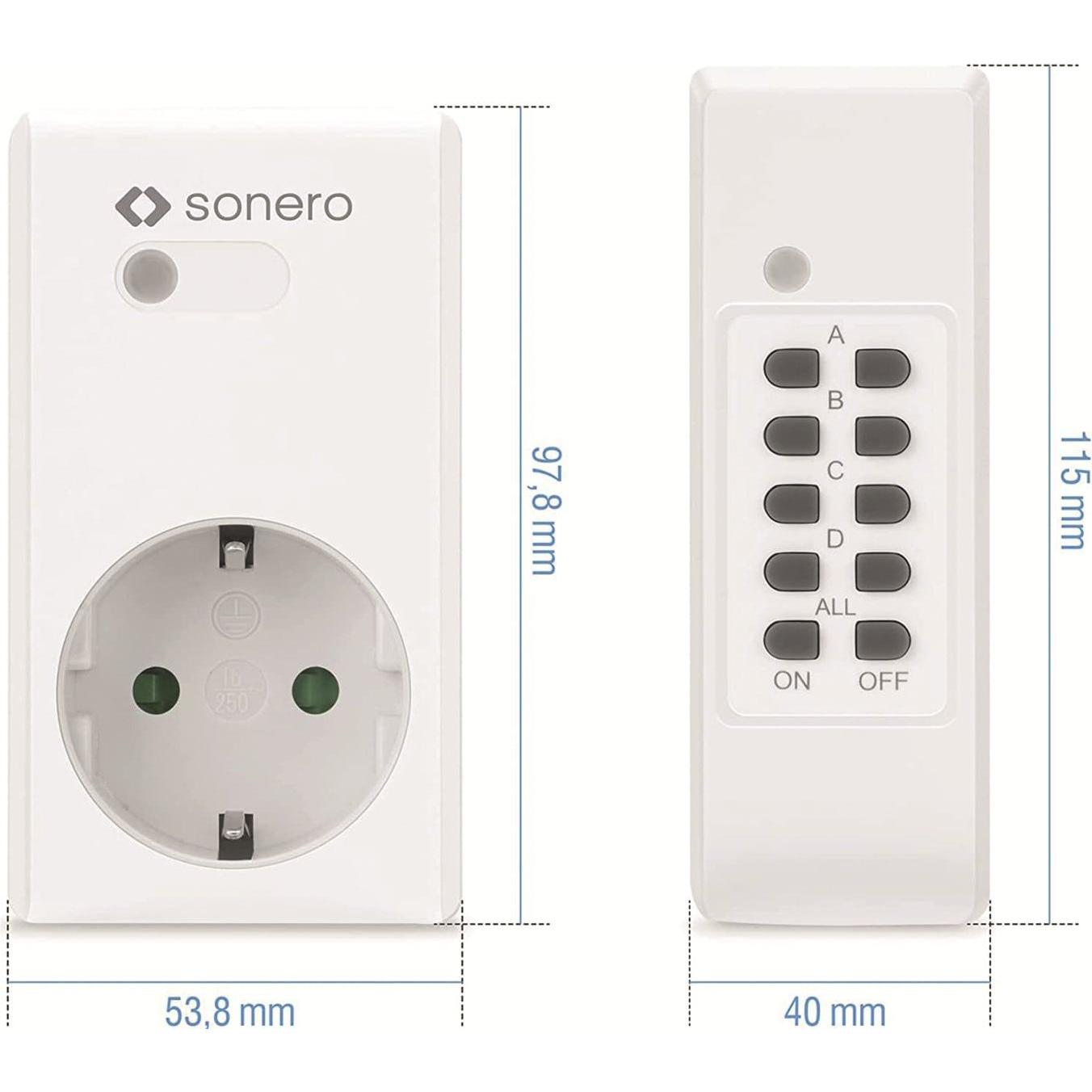 Thumbnail - Sonero, Steckdosenleiste, Funksteckdosen-Set S-RCS203, Indoor