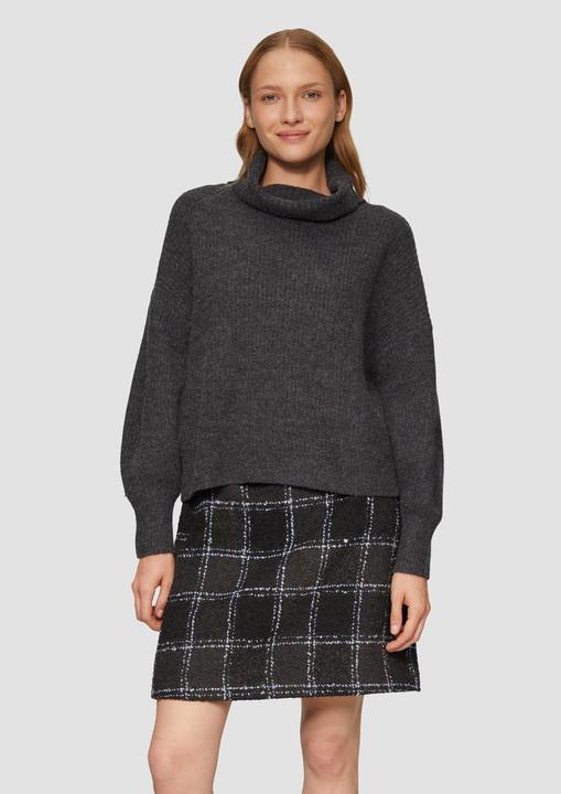 Produktbild S.Oliver Strickpullover Oversized Pullover mit Rollkragen (44)