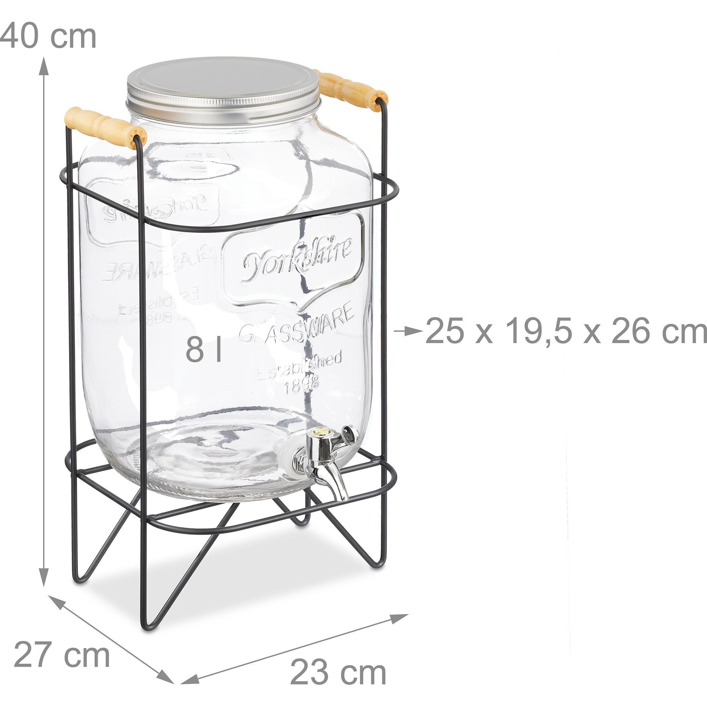 Thumbnail - Relaxdays Getränkespender, Getränkespender, Transparent