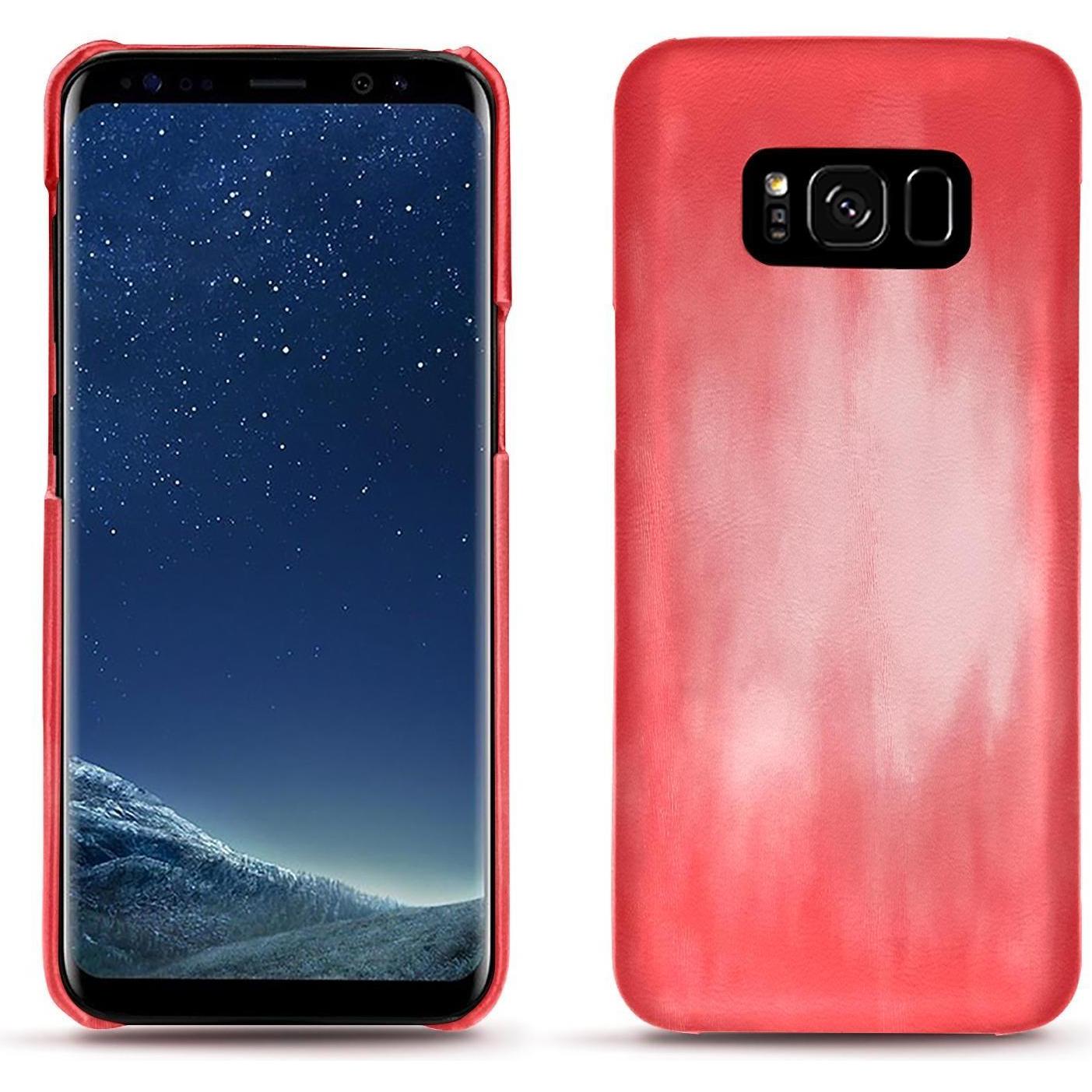 Noreve Lederschutzhülle (Samsung Galaxy S8+), Smartphone Hülle, Rosa