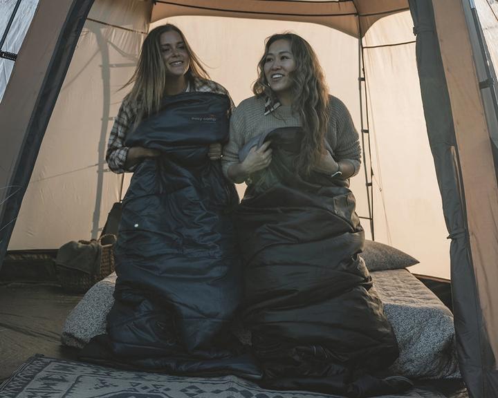 Actual product image Easy Camp Schlafsack Starling Square Blue 10?C (dunkelblau/grau, Modell 2025) (190 cm)