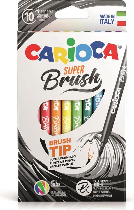 Image du produit Carioca Feutre de coloriage Super Brush 10 pièces, Multicolore (10x)