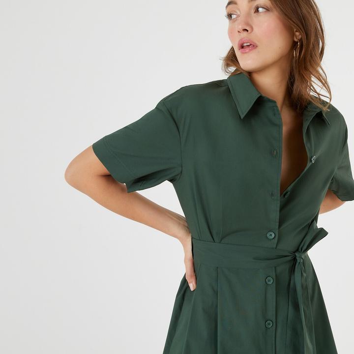 Produktbild La Redoute Collections Blusenkleid mit Bindegürtel (44)