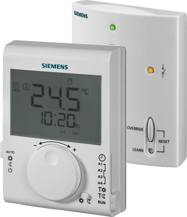 Produktbild Siemens RAUMTHERMOSTAT FUNKSET 24H (RDJ100RF/SET)