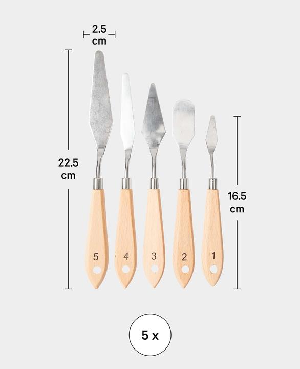 Produktbild I Am Creative Malmesser Set, 5-teiliges Palettenmesser Set